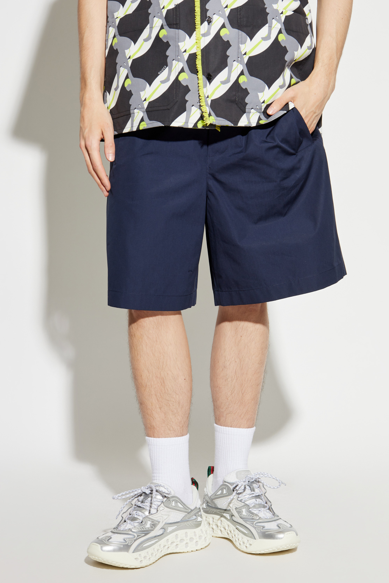Navy blue Cotton shorts Gucci - Vitkac AS